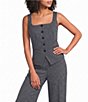 Spanx Ponte Jacquard Square Neck Vest - Image 1