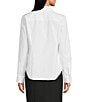 Spanx Poplin No-Gape Tailored Long Sleeve Point Collar Button Down Top - Image 2