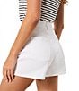 Spanx Pull-On High-Waisted Denim Short, Color:White - Image 3