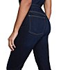 Spanx ReDefine Kick Flare Cropped Denim Jeans, Color:Dark Indigo - Image 4