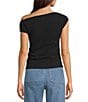 Spanx Ribbed Knit Off-The-Shoulder Ruched Top - Image 2