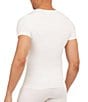 Color:White - Image 2 - SPANX Sculpt V-Neck T-Shirt