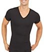 Color:Black - Image 1 - SPANX Sculpt V-Neck T-Shirt