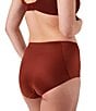 Color:Burnt Rust - Image 3 - Shaping Satin Brief Panty