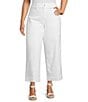 Spanx SPANXshape™ EveryWear Cropped Wide Leg Jeans, Color:Chalk Wash - Image 1