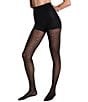 Spanx SPANXshape™ Iconic Leopard Fishnet Tights, Color:Very Black - Image 1