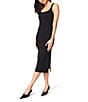 Spanx SPANXshape™ Ponte Midi Tank Dress, Color:Classic Black - Image 3
