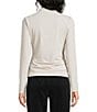 Spanx SPANXsmooth® Jersey Mock Neck Long Sleeve Ruched Top - Image 2