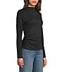 Spanx SPANXsmooth® Jersey Mock Neck Long Sleeve Ruched Top - Image 6