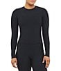 Spanx SPANXsmooth™ OnForm Coordinating Long Sleeve Crew Neck Knit Top, Color:Very Black - Image 1