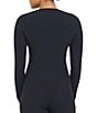 Spanx SPANXsmooth™ OnForm Coordinating Long Sleeve Crew Neck Knit Top, Color:Very Black - Image 2