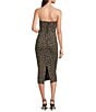 Spanx Strapless Leopard Ponte Midi Dress, Color:Fierce Feline - Image 2