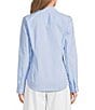 Spanx Stripe Poplin No-Gape Tailored Button Down Top - Image 2