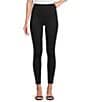 Spanx Super Smooth Perfect Fit Ponte Zip Ankle Length Pull On Leggings, Color:Classic Black - Image 4