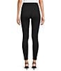 Spanx Super Smooth Perfect Fit Ponte Zip Ankle Length Pull On Leggings, Color:Classic Black - Image 5