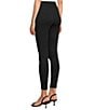 Spanx Super Smooth Perfect Fit Ponte Zip Ankle Length Pull On Leggings, Color:Classic Black - Image 7