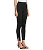 Spanx Super Smooth Perfect Fit Ponte Zip Ankle Length Pull On Leggings, Color:Classic Black - Image 8