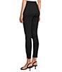 Spanx Super Smooth Perfect Fit Ponte Zip Ankle Length Pull On Leggings, Color:Classic Black - Image 9