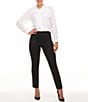 Spanx SPANXsmooth™ PerfectFit Ponte Slim Straight Pants, Color:Classic Black - Image 4