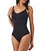 Color:Very Black - Image 1 - Thinstincts 2.0 Cami Thong Bodysuit