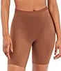 Color:Chestnut Brown - Image 1 - Thinstincts 2.0 Mid-Thigh High Waist Shorts