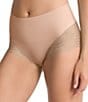 Color:Soft Nude - Image 1 - Undie-tectable Lace Hi-Hipster Panty