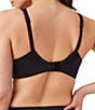 Color:Very Black - Image 2 - Unlined Full Coverage Satin Bra