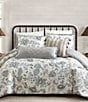 Spartina 449 Jonas Hundred Jacobean Floral Mini Reversible Comforter Set - Image 1