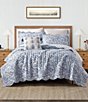 Spartina 449 Peeples Song Cotton Reversible Quilt Mini Set, Color:Blue - Image 2