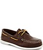 Color:Brown - Image 1 - Authentic Original Boys' Leather Boat Shoes (Toddler)