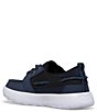 Color:Navy - Image 3 - Boys' Bowfin Leather Lace-Up Boat Shoes (Youth)