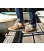 Color:Dark Tan - Image 6 - Boys' Gamefish Leather Boat Shoes (Youth)