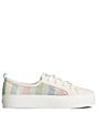 Color:White - Image 2 - Crest Vibe Platform Rainbow Stripe Mesh Sneakers