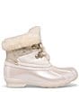 Color:Ivory - Image 2 - Girls' Alpine Saltwater Faux Shearling Cold Weather Duck Boots (Infant)