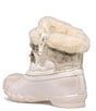 Color:Ivory - Image 3 - Girls' Alpine Saltwater Faux Shearling Cold Weather Duck Boots (Infant)