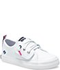 Color:White - Image 1 - Girls' Crest Vibe Jr Leather Sneakers (Infant)