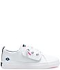 Color:White - Image 2 - Girls' Crest Vibe Jr Leather Sneakers (Infant)