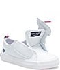 Color:White - Image 6 - Girls' Crest Vibe Jr Leather Sneakers (Infant)
