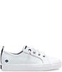 Color:White - Image 2 - Girls' Crest Vibe Leather Sneakers (Youth)