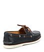Color:Navy - Image 2 - Men's Gold Leather and Suede Boat Shoes