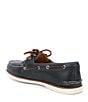 Color:Navy - Image 3 - Men's Gold Leather and Suede Boat Shoes