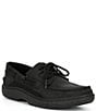 Color:Black Out - Image 1 - Men's Billfish 3-Eye Leather Boat Shoes
