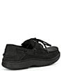 Color:Black Out - Image 2 - Men's Billfish 3-Eye Leather Boat Shoes