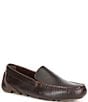 Color:Amaretto - Image 1 - Men's Davenport Leather Penny Loafers
