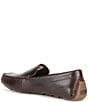 Color:Amaretto - Image 3 - Men's Davenport Leather Penny Loafers