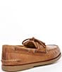 Color:Tan - Image 2 - Men's Gold Water Resistant Leather Boat Shoes