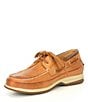 Color:Cymbal - Image 4 - Men's Gold Leather Shock Absorption Boat Shoes