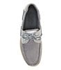 Color:Grey - Image 5 - Men's Mako Leather Gold 2-Eye Boat Shoes