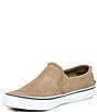 Color:Taupe - Image 4 - Men's Perforated Striper Slip-Ons