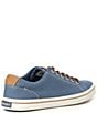 Color:Blue - Image 2 - Men's Striper II Linen Lace-To-Toe Sneakers